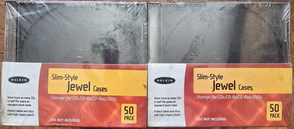 Belkin Slim-Style Jewel Cases — 50 Pack (Set of 2 Boxes)